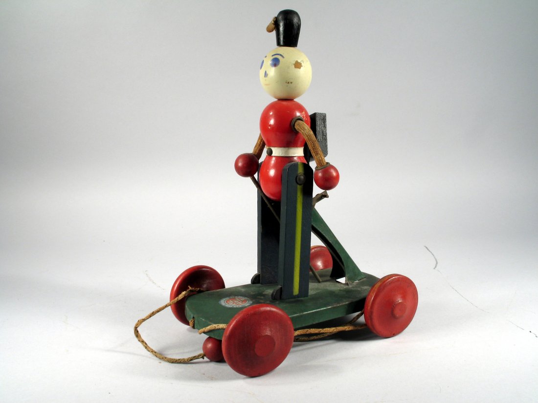Ted Toy Pull Toy: Ted Toy Pull Toy, 10' tall wooden pull toy