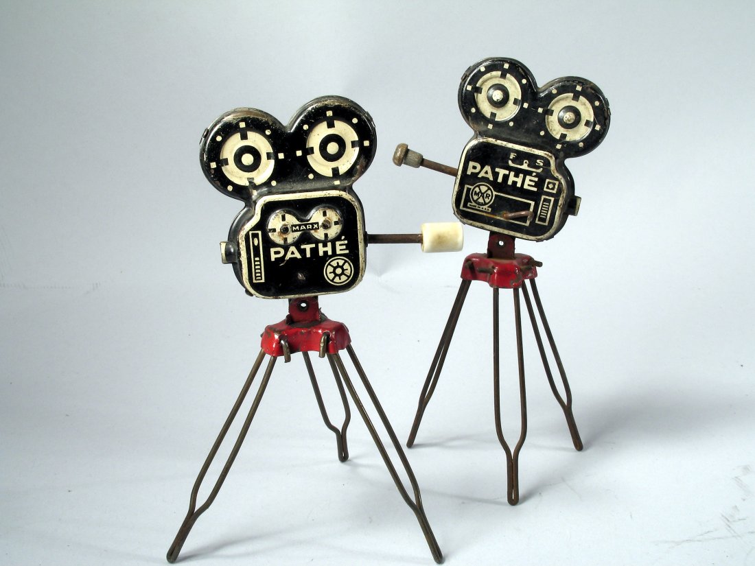 Marx Pathe Movie Projector Lot: Marx Pathe Movie Projector Lot, 2 toys, early