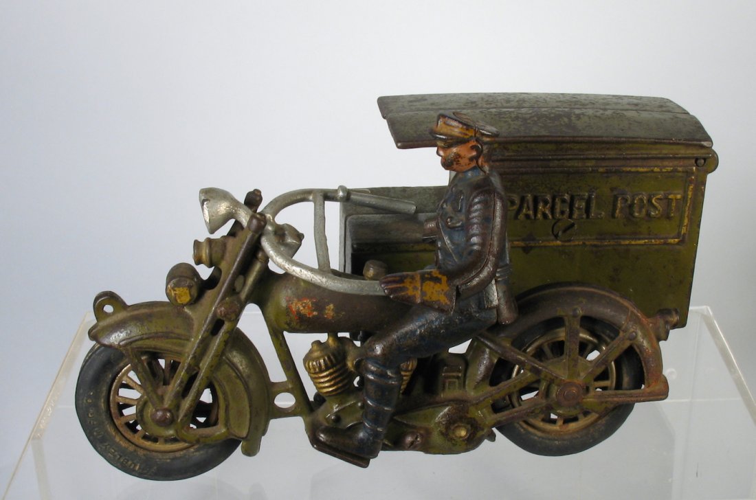 Hubley Harley Davidson Parcel Post Motorcycle Car (1 of 5)