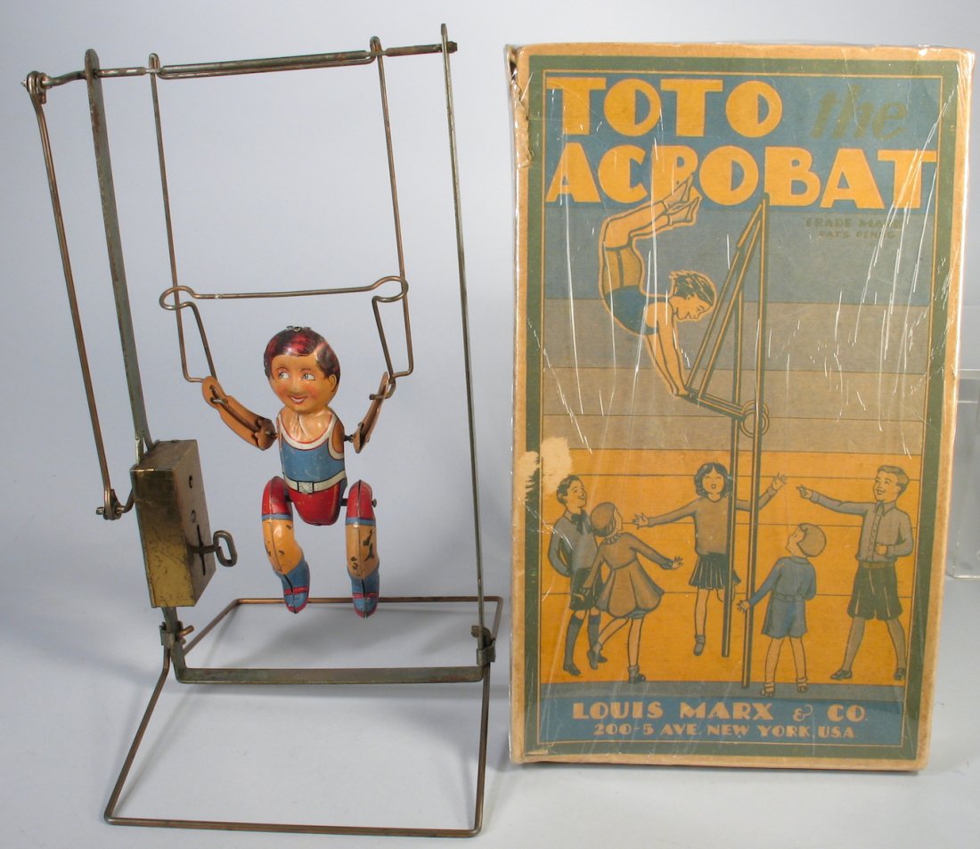 1930s Louis Marx Toto The Acrobat In Box (1 of 2)