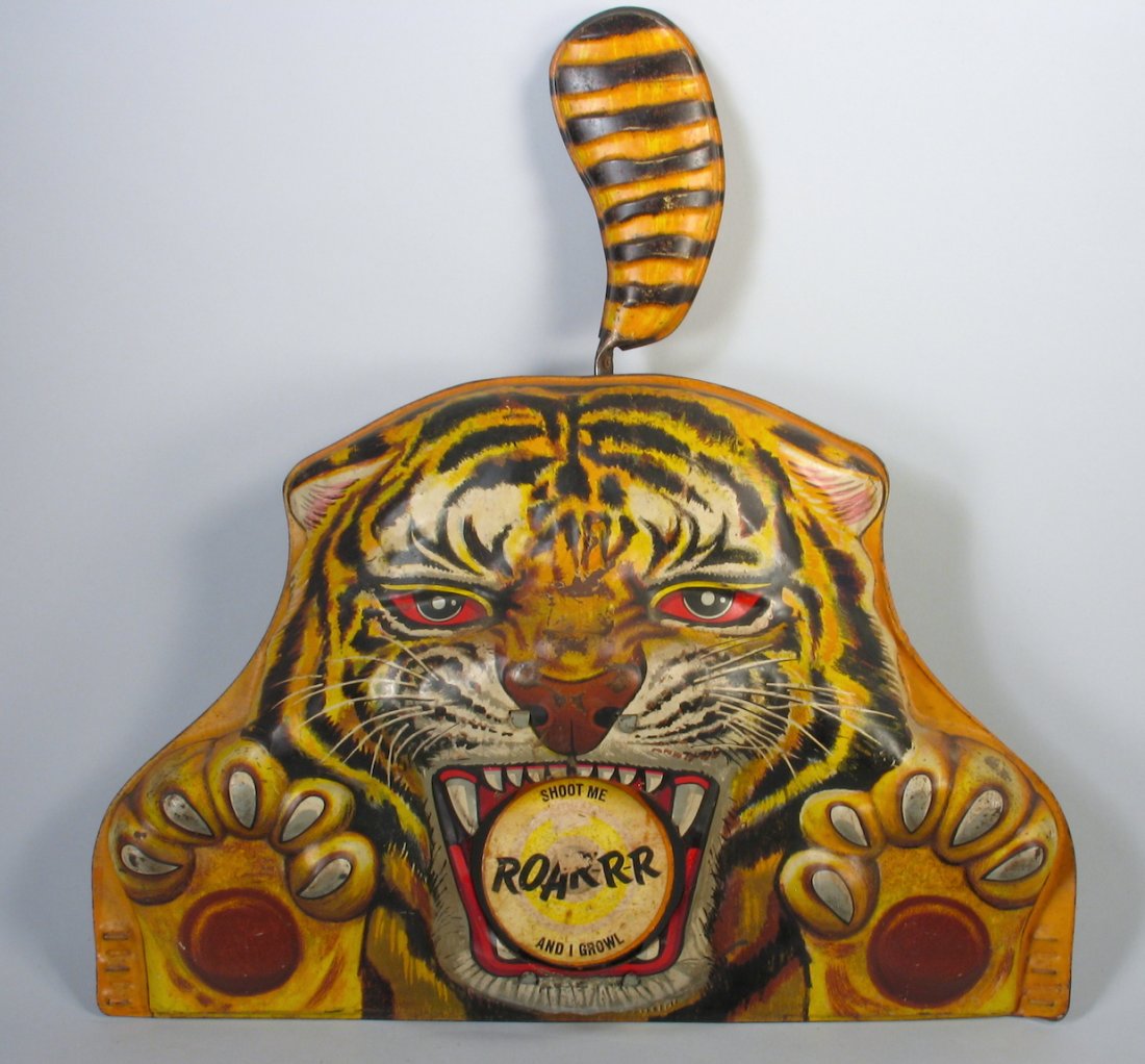 1950s Tin Tiger Target Toy (1 of 2)