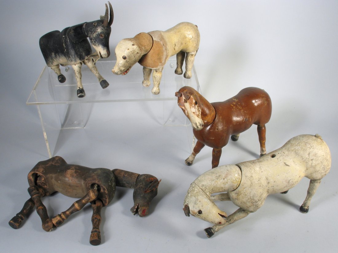 Schoenhut Horses, Dog, Donkey and Goat (1 of 2)