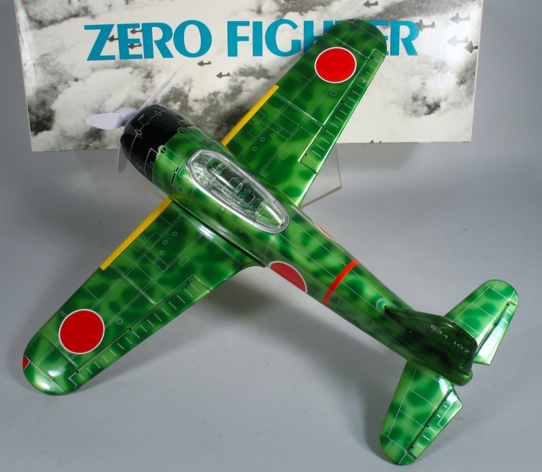 Japan Tin Zero Fighter Airplane in the Box (1 of 3)