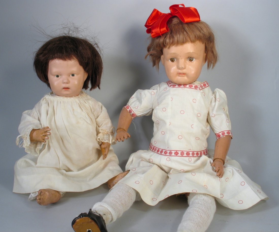 Two Schoenhut Girl Dolls. (1 of 2)