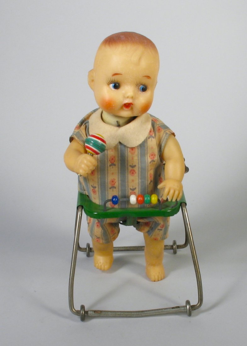 Japan Celluloid Toy Wind Up Baby Walking (1 of 2)