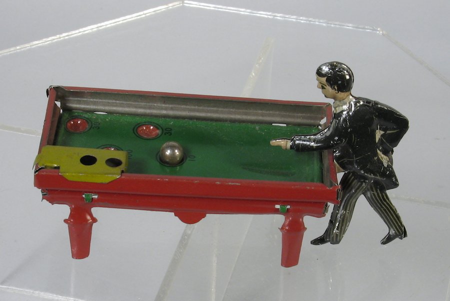 German Penny Toy Pool Player Billiards (1 of 3)