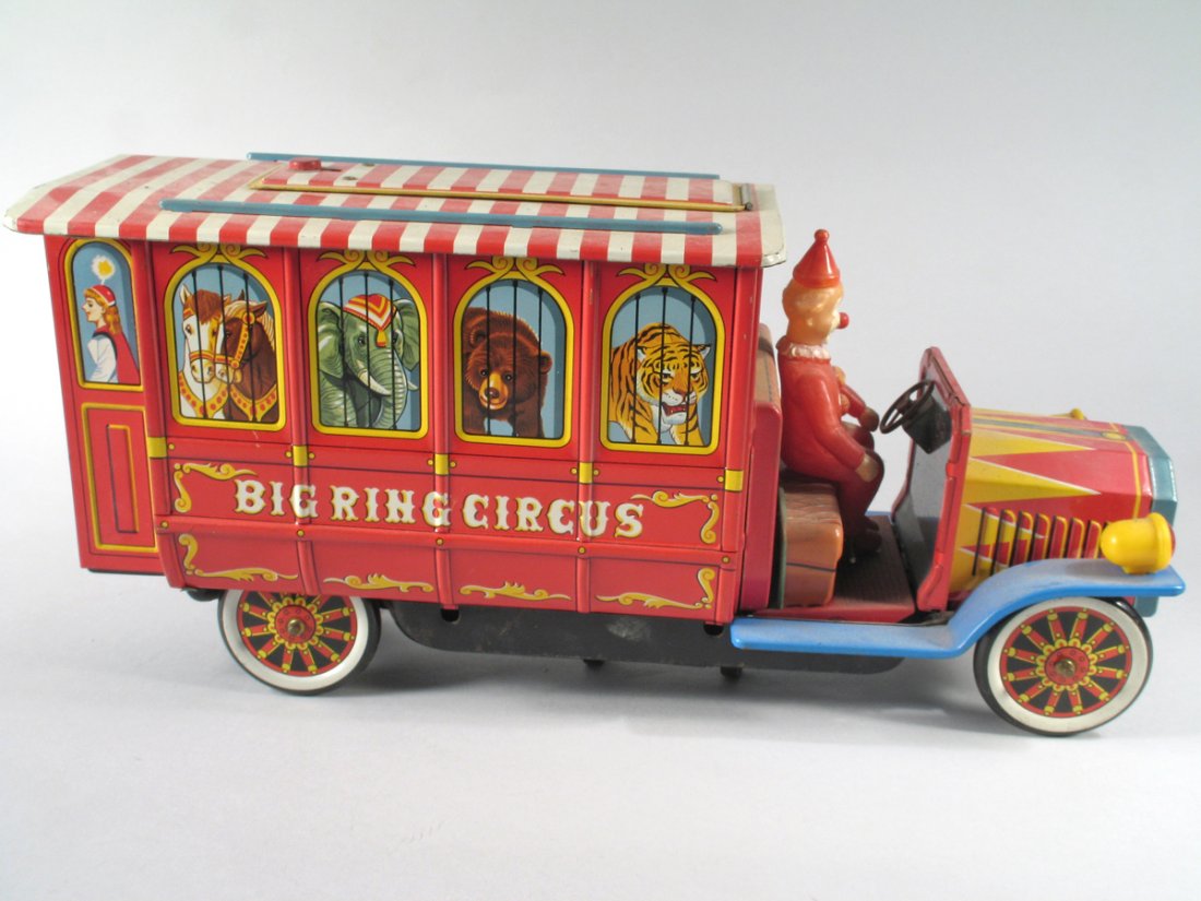 Tomy Singing Circus Truck Tin Japan Tomy Singing Circus Truck Tin Japan