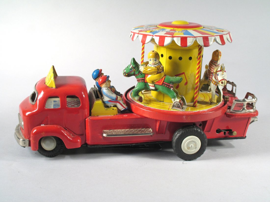 Merry Go Round Circus Tin Truck Modern Toys (1 of 3)