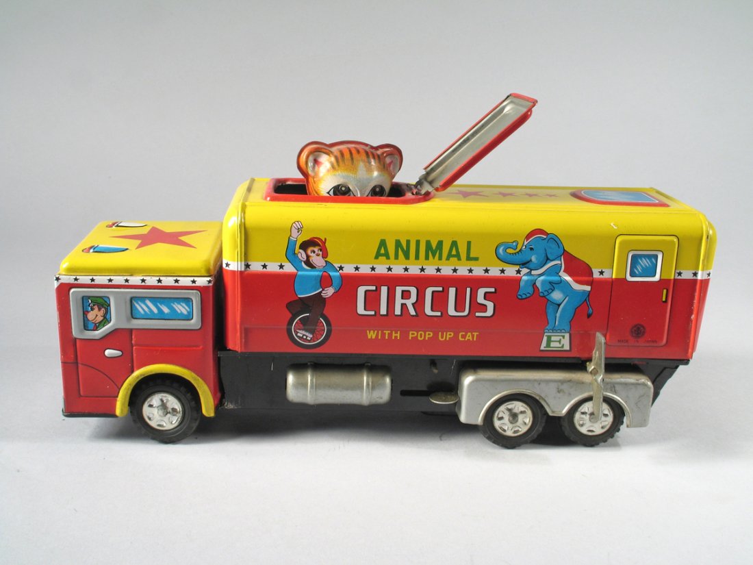 Tomy Singing Circus Truck Tin Japan Tomy Singing Circus Truck Tin Japan