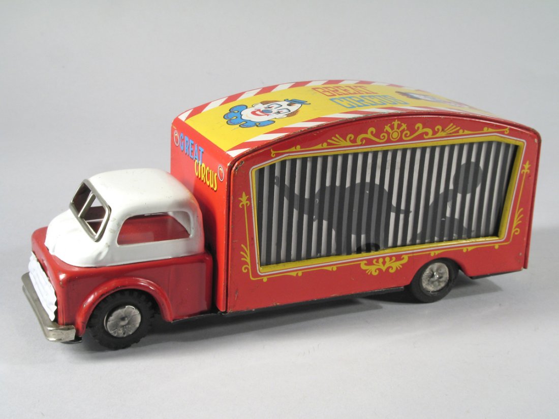 Tomy Singing Circus Truck Tin Japan Tomy Singing Circus Truck Tin Japan