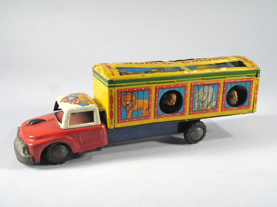 Tomy Singing Circus Truck Tin Japan Tomy Singing Circus Truck Tin Japan