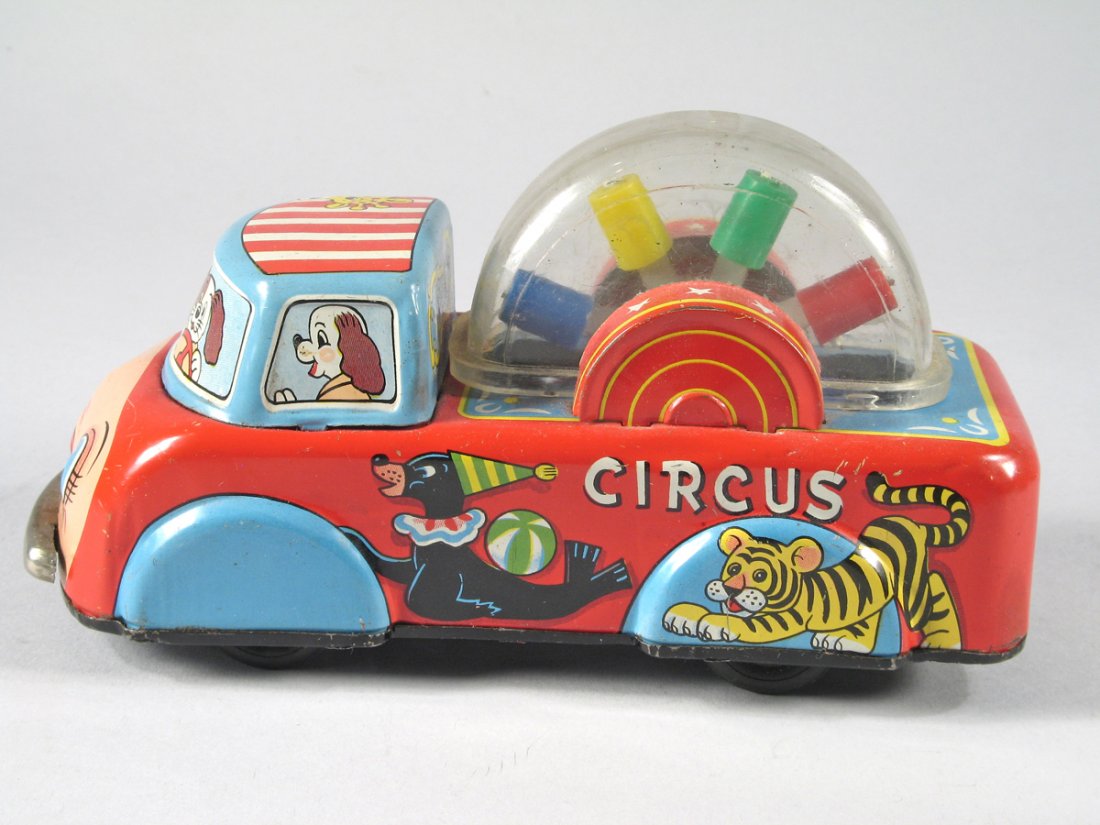 Modern Toys Circus Dog Truck Japan Tin (1 of 3)