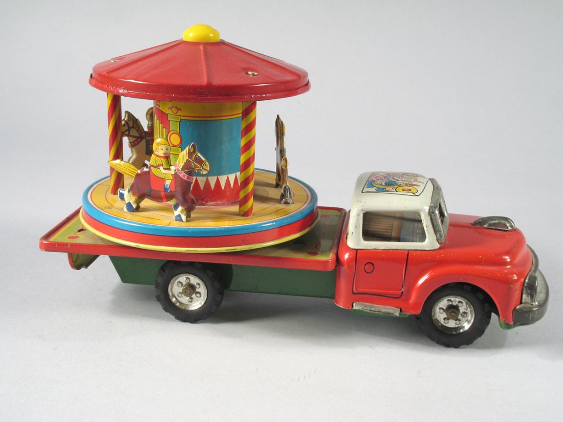 Tomy Singing Circus Truck Tin Japan Tomy Singing Circus Truck Tin Japan