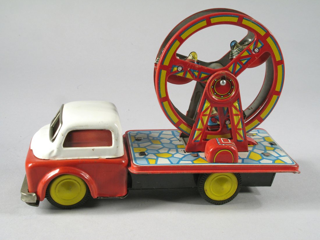 Ferris Wheel Tin Truck Japan Circus: Ferris Wheel Tin Truck Japan Circus, Modern Toys, 8"