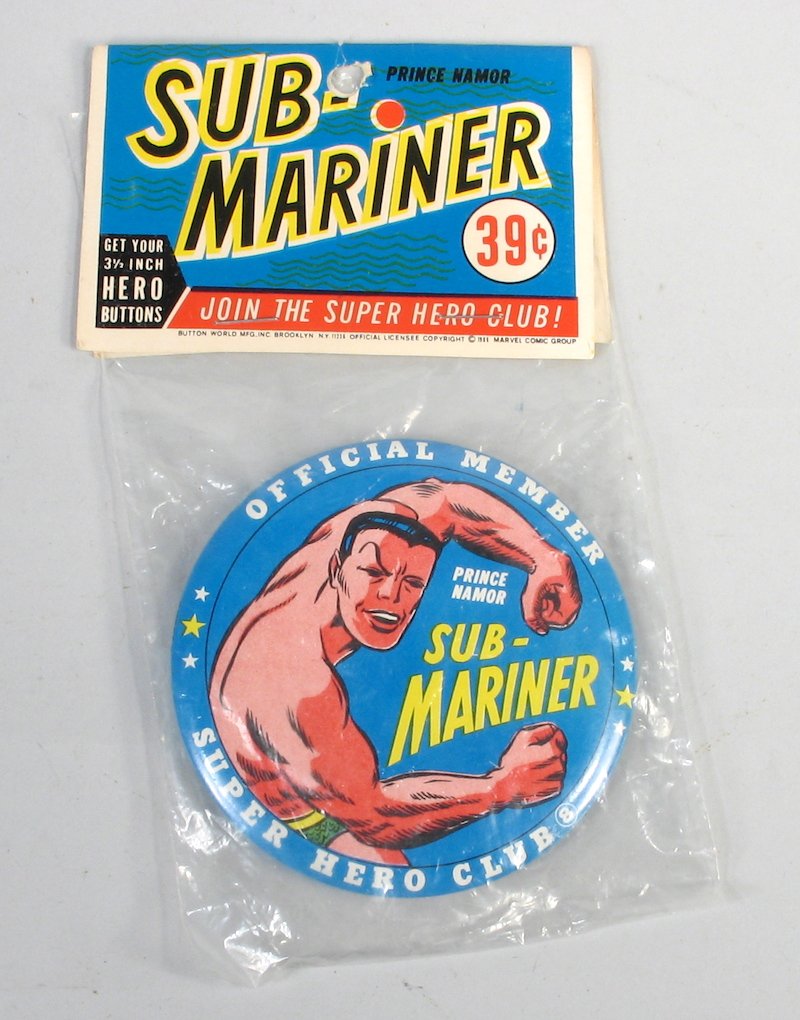 Warehouse Stock Sub-Mariner Pinback Mint in the or (1 of 1)