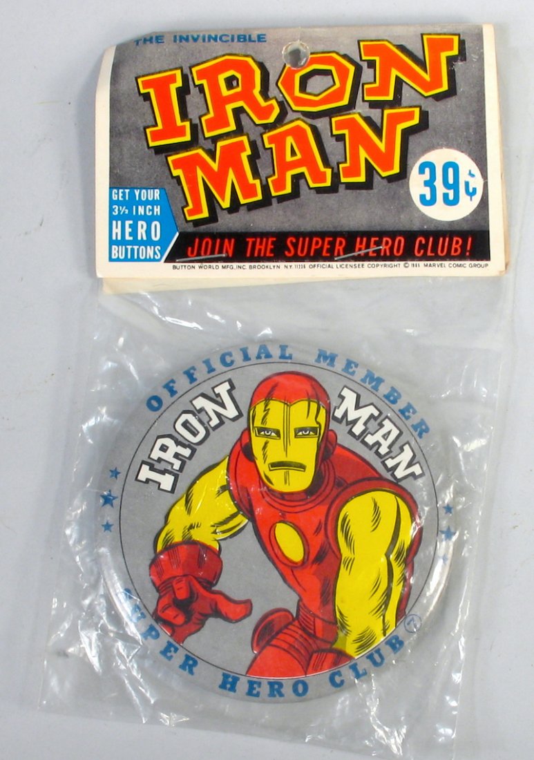 Warehouse Stock Iron Man Pinback Mint in the origi (1 of 1)