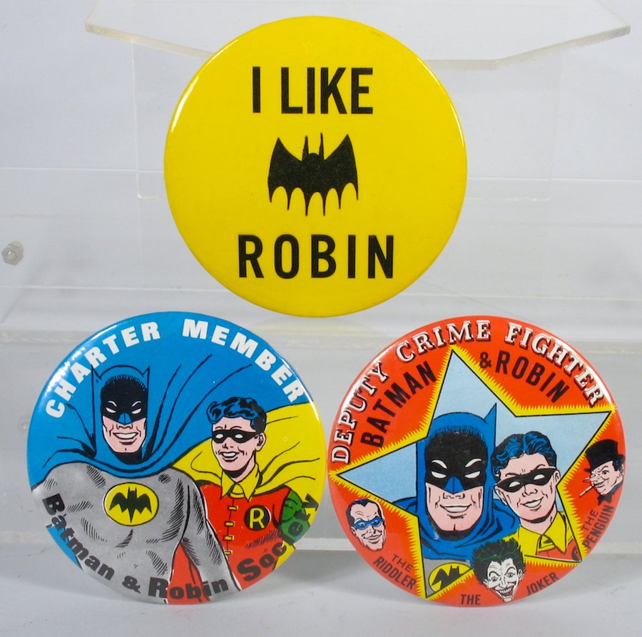 Warehouse Stock Batman & Robin Pinbacks Mint (1 of 1)