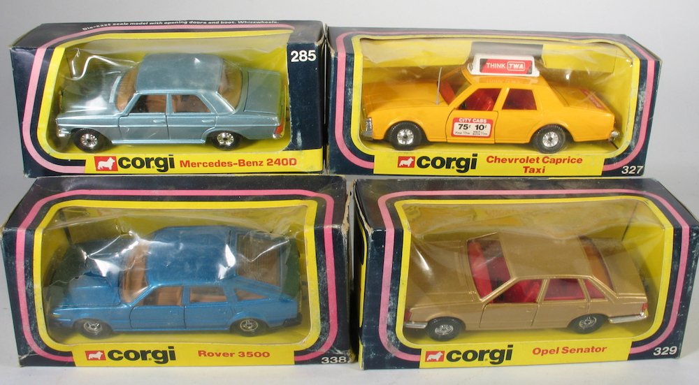 Four Corgi Whizzwheel Cars Mint in Box (1 of 3)