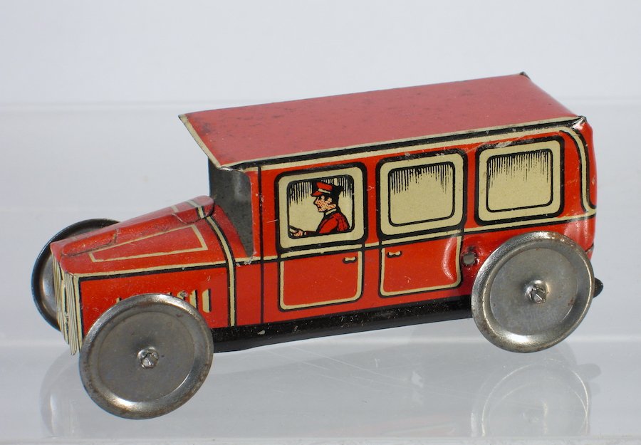 German Tin Penny Toy Limousine (1 of 2)