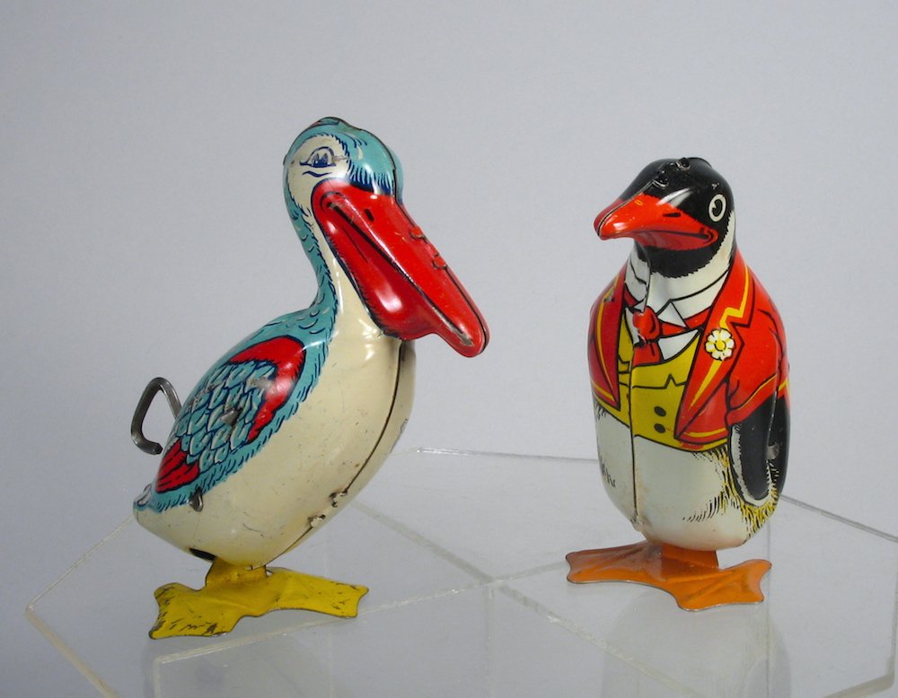 J. Chein Wind Up Stork and Penguin (1 of 2)