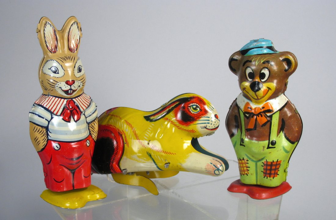 Three J. Chein Wind Up Tin Toys (1 of 2)