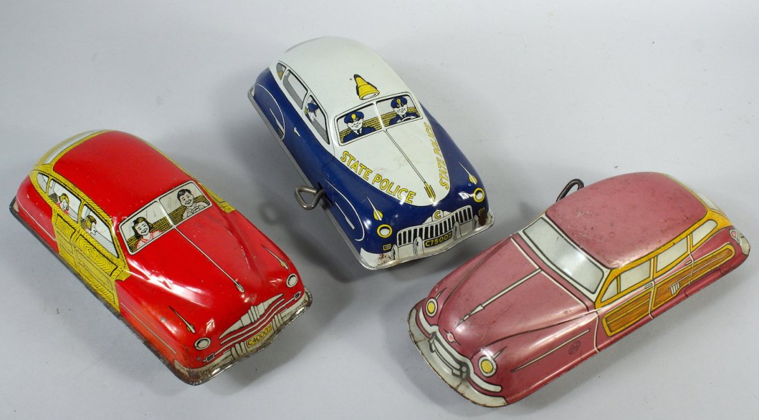 Marx & Courtland Police and Woodie Wagon Cars (1 of 2)