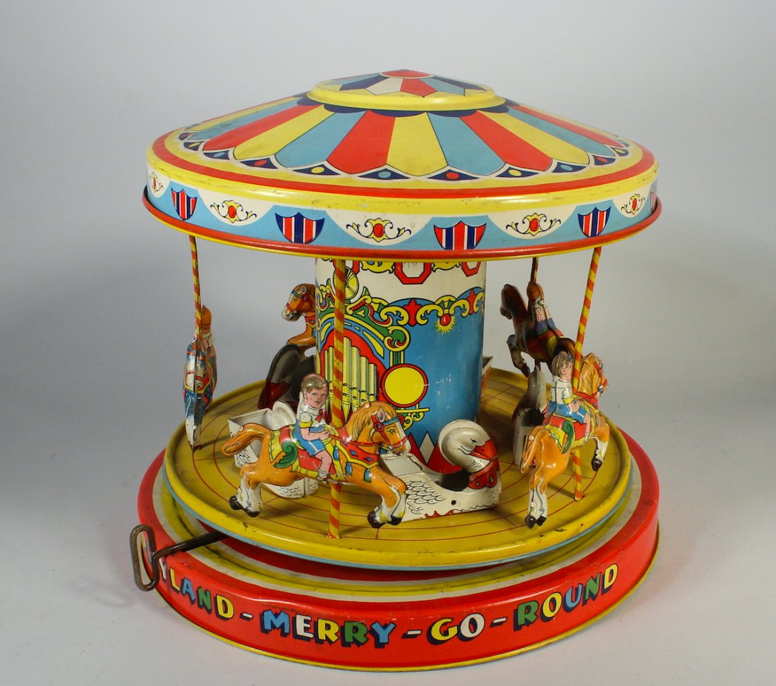 J. Chein Playland Merry Go Round (1 of 2)