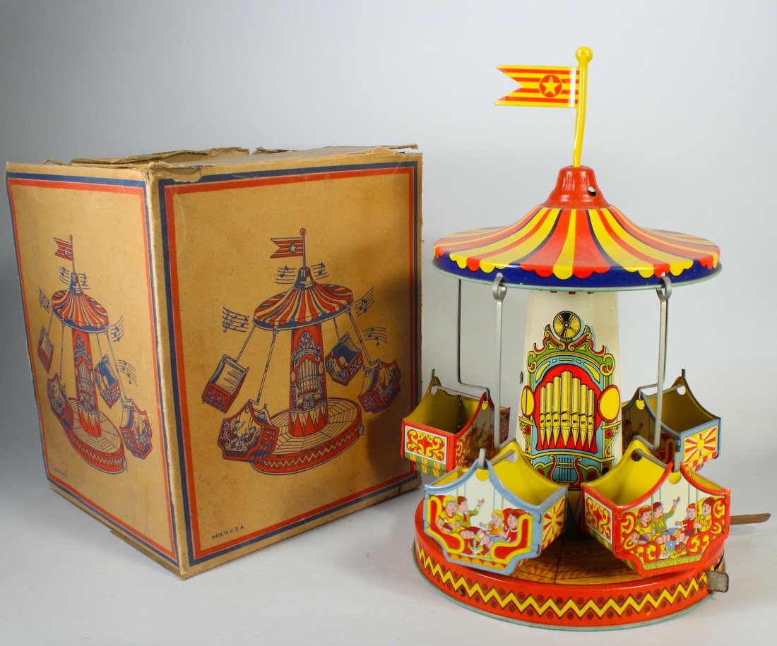 J. Chein Musical Mechanical Aero Swing #265  In th (1 of 3)