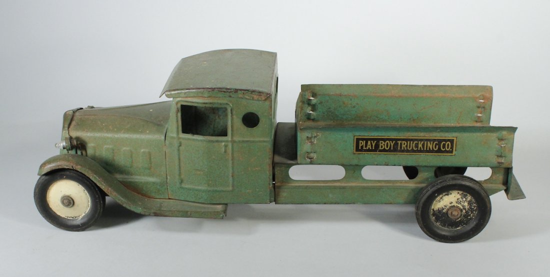 1920s Play Boy Trucking Co. Pressed Steel Truck (1 of 3)