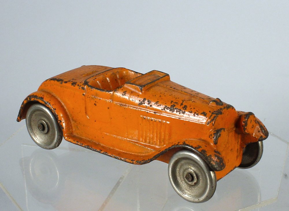 Kilgore Cast Iron Open Roadster Coupe Nickel Wheel (1 of 2)