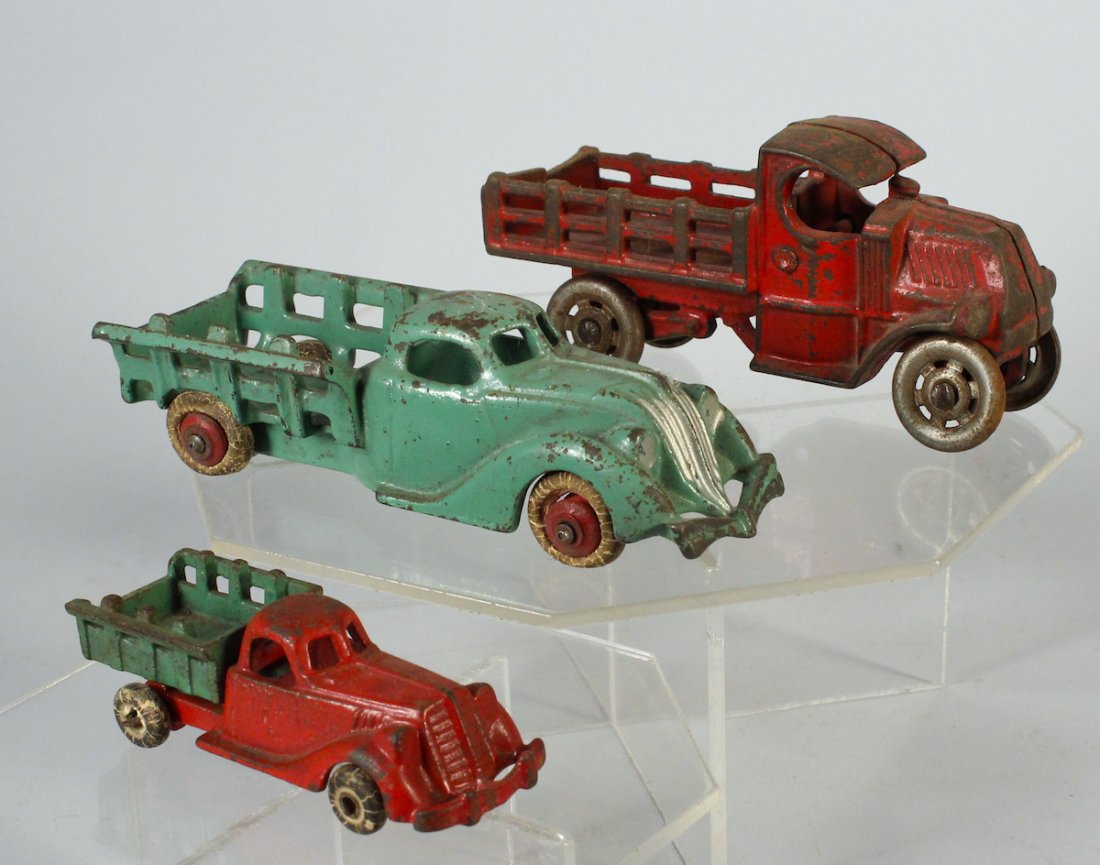 1930s Cast Iron Work Stake and Mack Trucks (1 of 2)