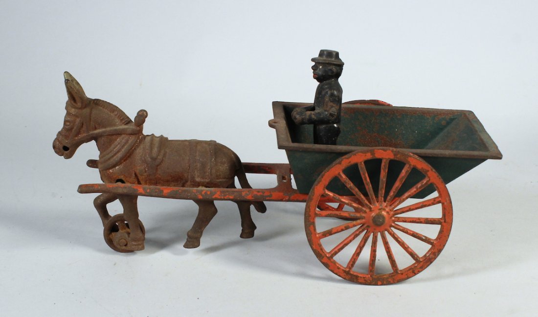 Kenton Cast Iron Dump Cart with Black Driver (1 of 2)