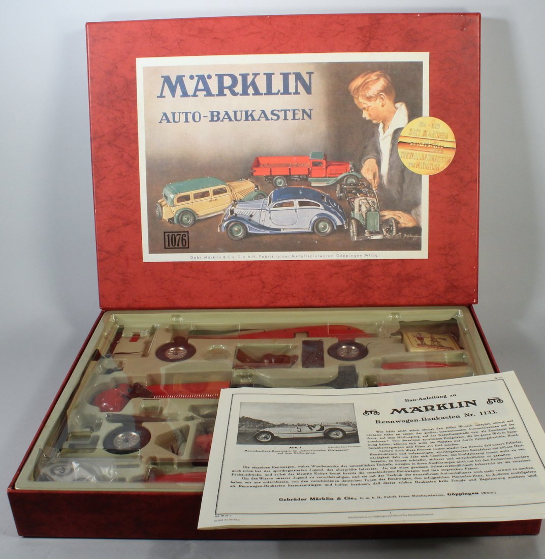 Marklin German Tin Race Car Construction Set In Box (1 of 3)