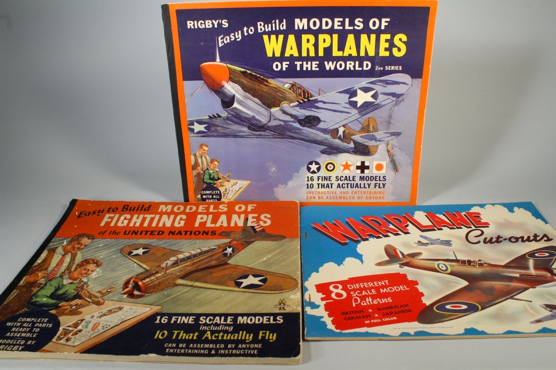 Rigbys Model War Planes and Airplane Books. (1 of 2)