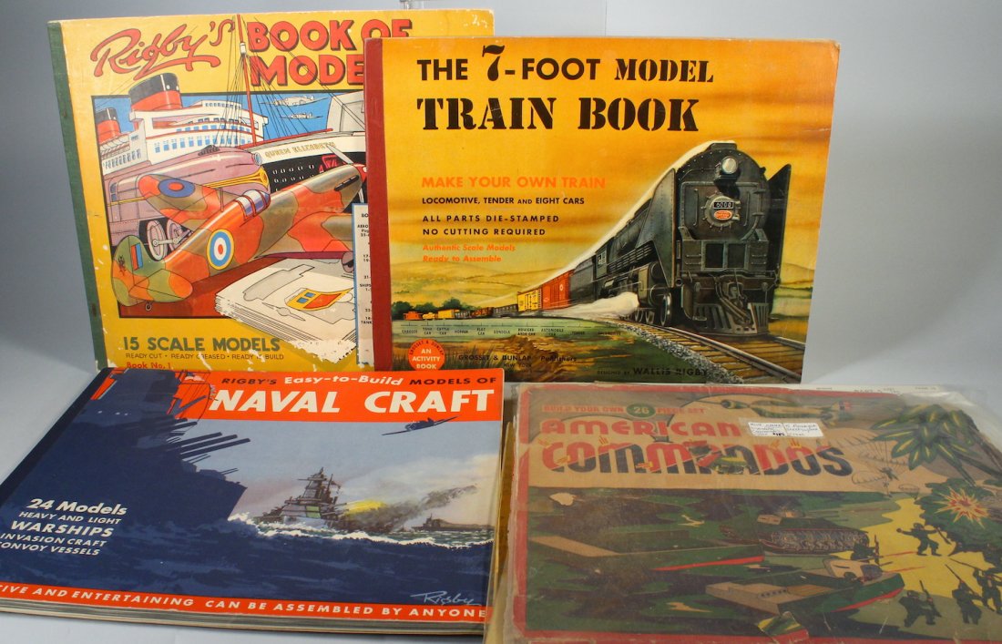 Rigbys Model Battleships, Navy and 7 Foot Model Train (1 of 2)