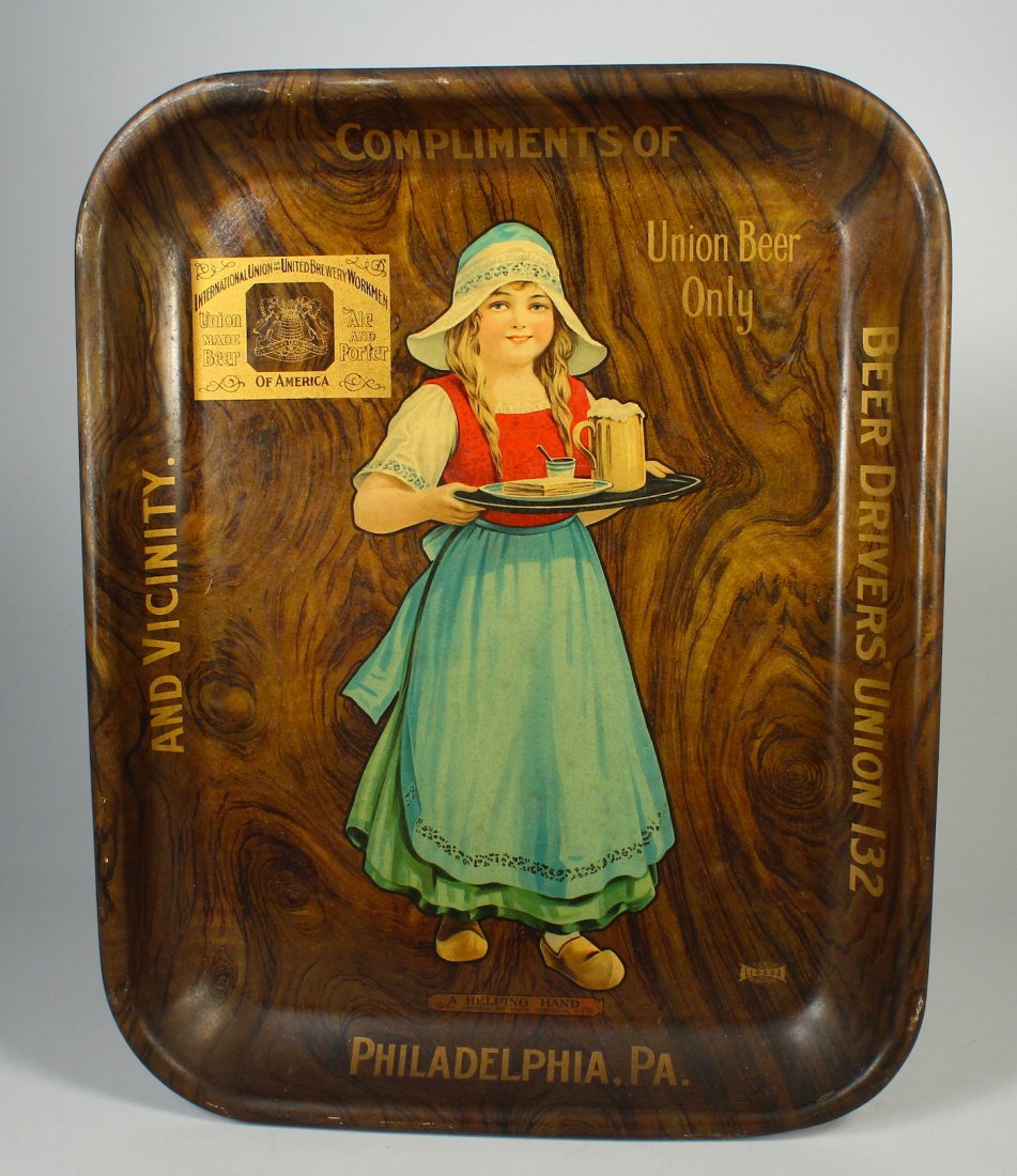 1890 Philadelphia Union Beer Tray (1 of 1)