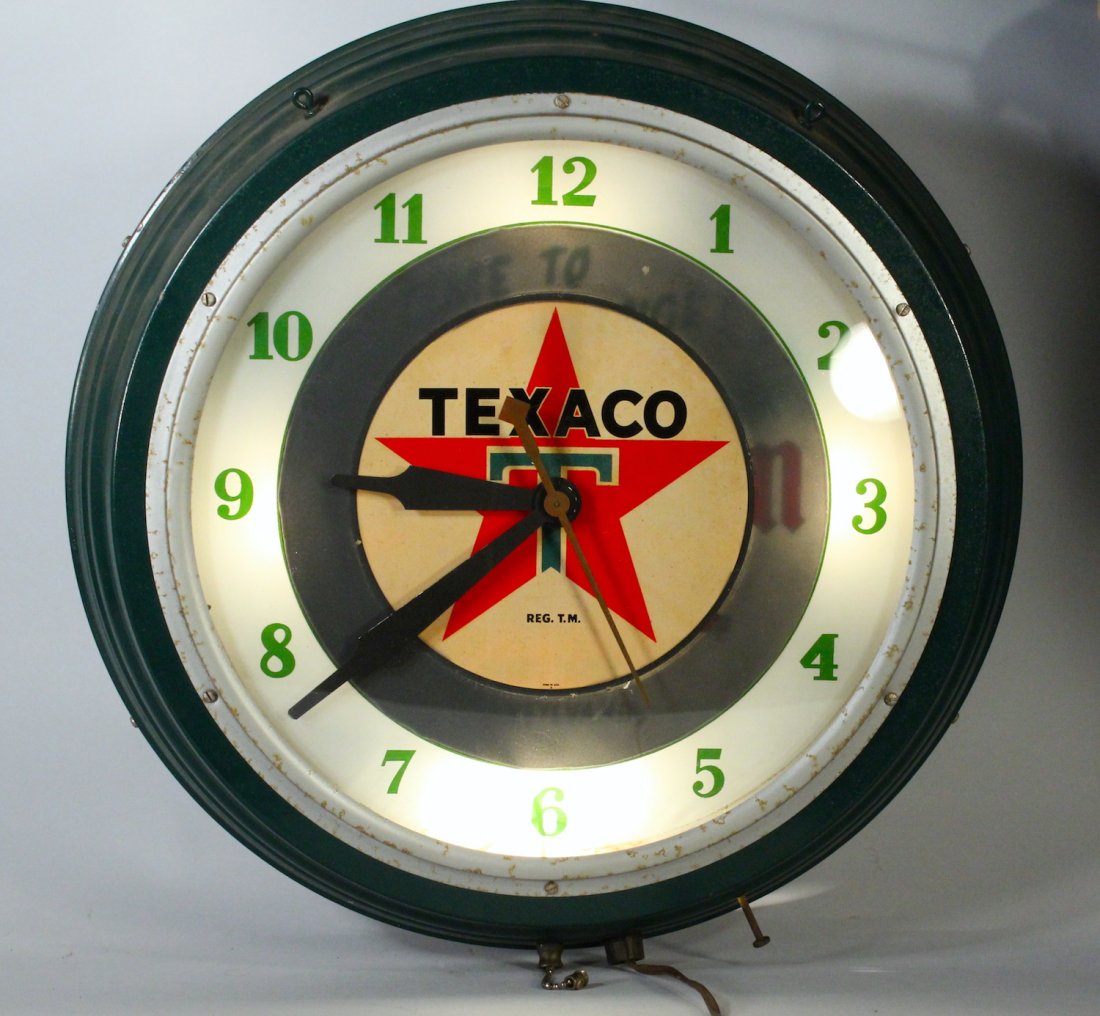 William Penn Oil & Texaco Gas Station Clock