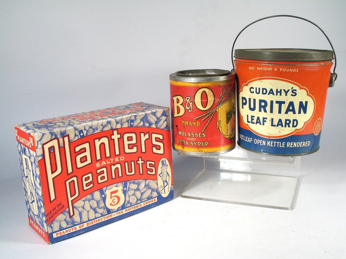Planters Peanut Box, Advertising Tins Lot (1 of 2)