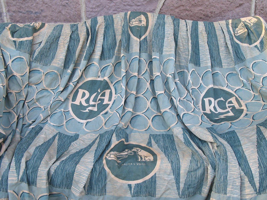 RCA Curtains Original Camden NJ: RCA Curtains Original Camden NJ , originally hung in the Camden , NJ RCA building, exceedingly RARE, one of a kind, 8 foot by 8 foot