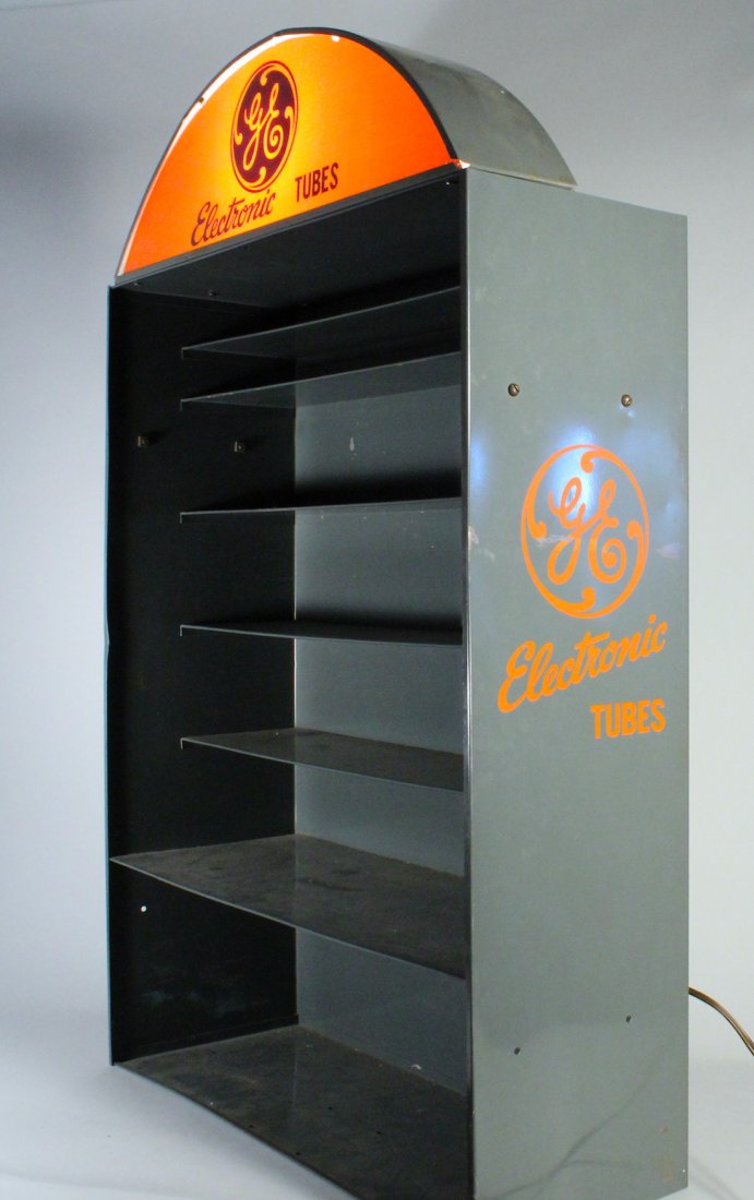GE Light Up Store Display For Radio Tubes (1 of 3)