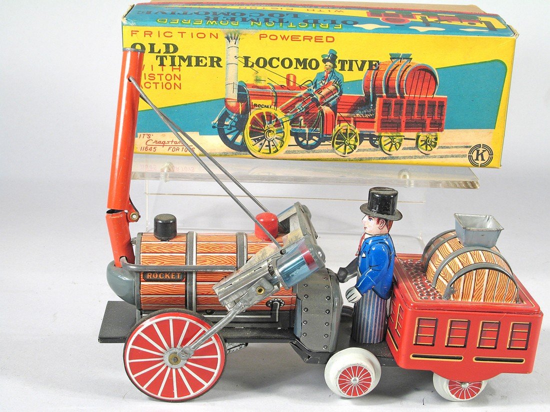 Cragston Old Timer Locomotive Tin Japan in Box (1 of 2)