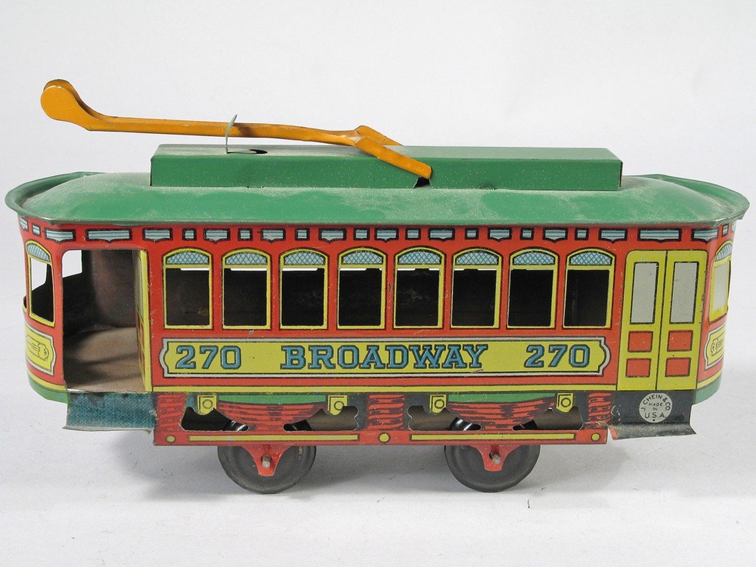 J Chein Braodway Trolly Tin Litho (1 of 3)