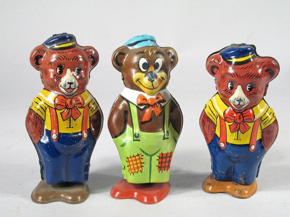 J Chein Wind Up Bear Lot Tin Litho (1 of 2)