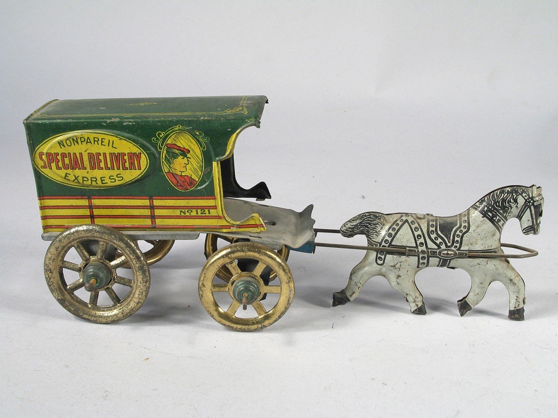 Nonpareil Special Delivery Horse Wagon Tin (1 of 2)