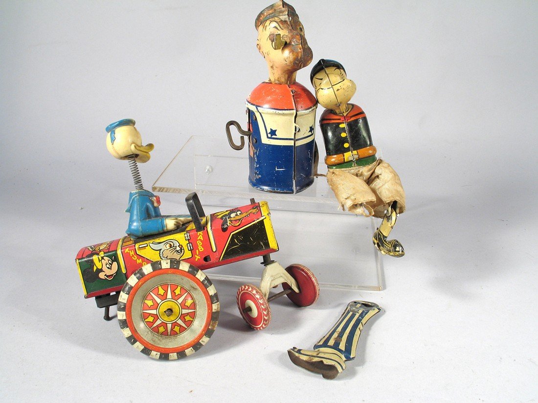 Marx Popeye Disney Toy Parts Lot (1 of 2)