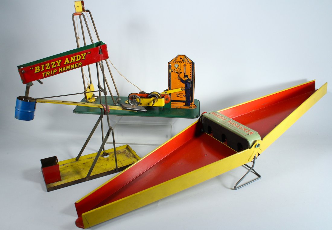 3 Tin Sand & Marble Toys by Wolverine etc. (1 of 2)