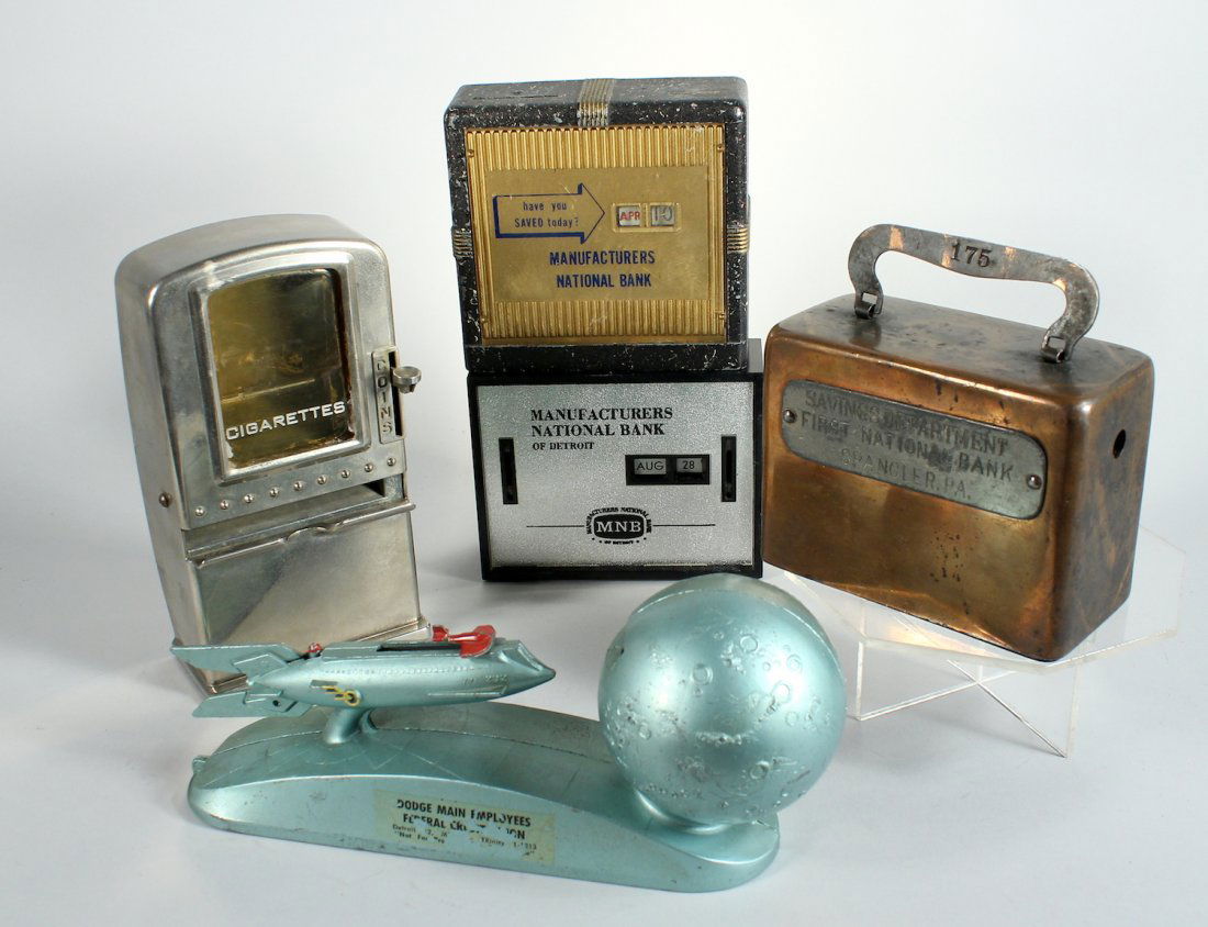 Still Bank Lot with Cigarette Vending Machine Bank (1 of 1)