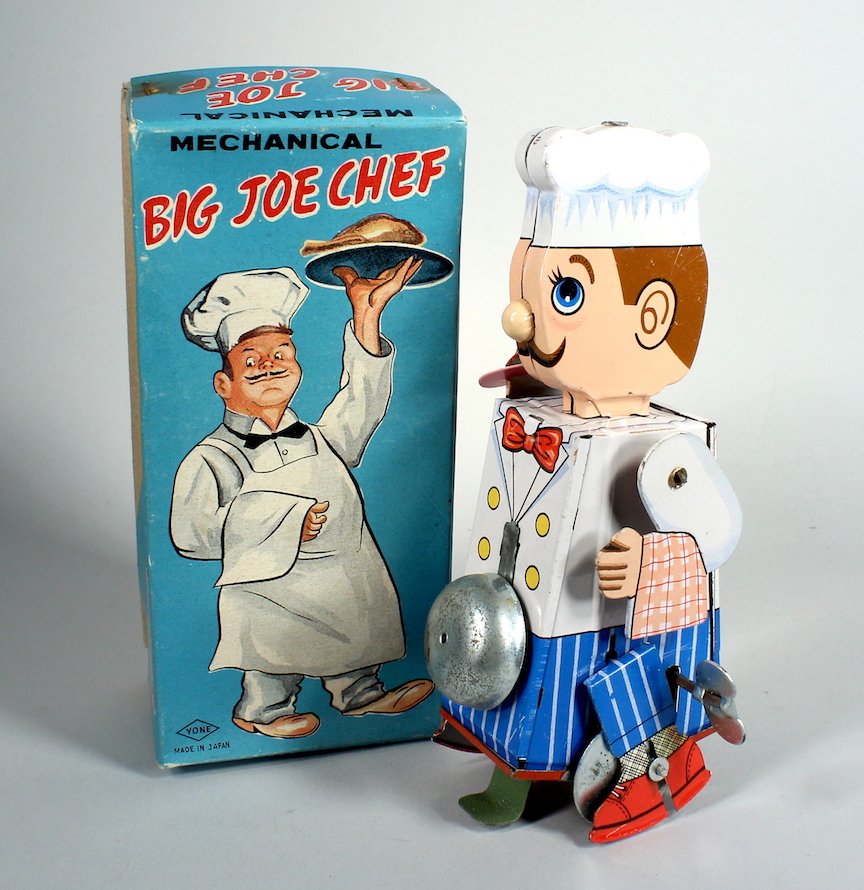 Yone Japan Tin Big Joe Chef Wind Up in Box (1 of 3)