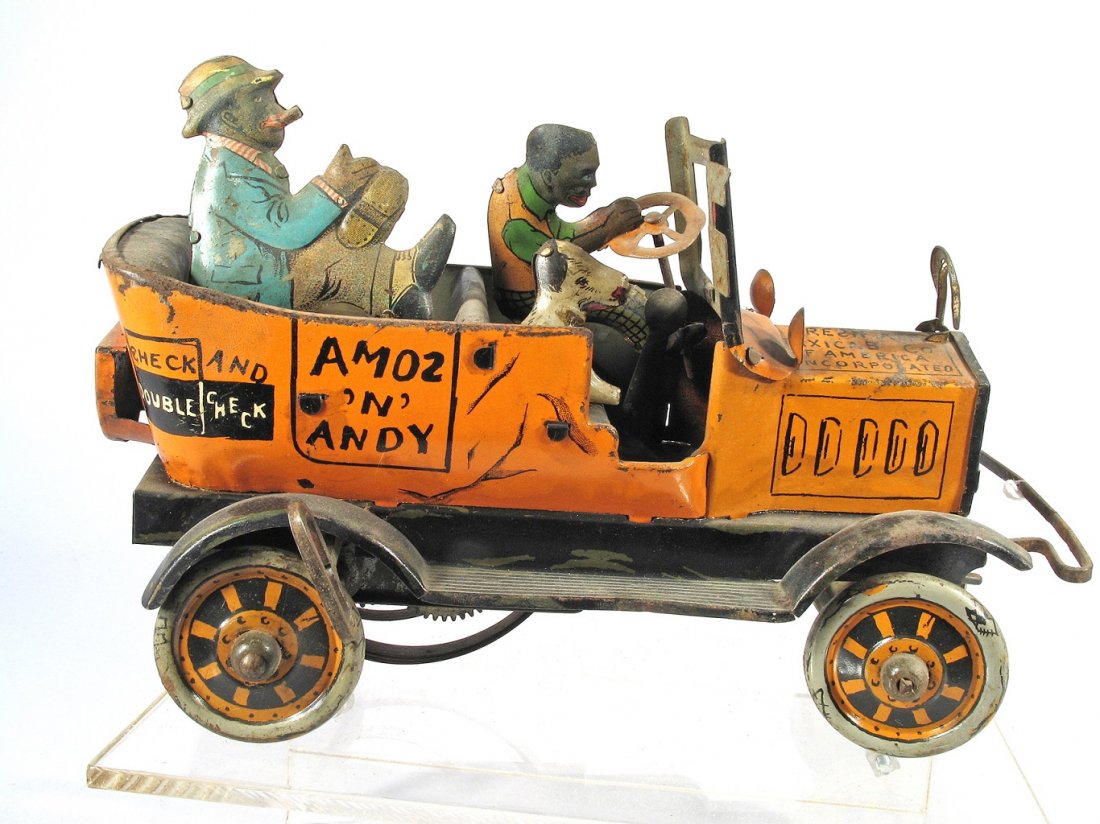 Marx Amos and Andy Fresh Air Taxi Tin Litho: Marx Amos and Andy Taxi Tin Litho, 8 inches