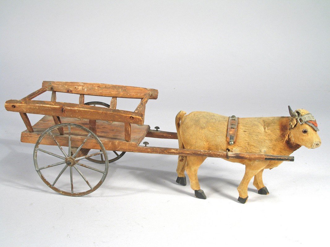 1900s German Wooden Cow Cart (1 of 4)